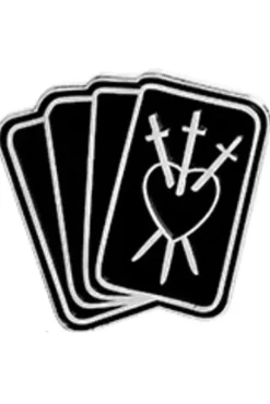 Gothic Pins Three of Swords Tarot Cards Gothic Pin