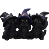 Nemesis Now Three Wise Black Cats 11.5cm
