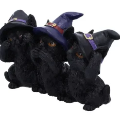 Nemesis Now Three Wise Black Cats 11.5cm