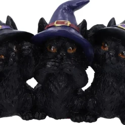 Nemesis Now Three Wise Black Cats 11.5cm