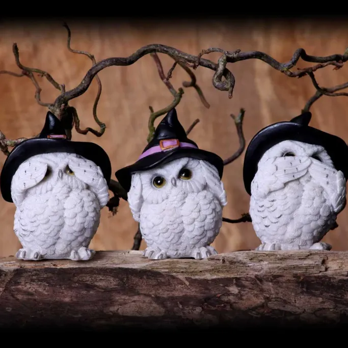 Nemesis Now Three Wise Feathered Familiars Owls