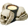 Nemesis Now Three Wise Skulls Tealight Holder