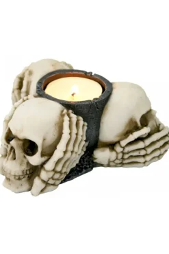 Nemesis Now Three Wise Skulls Tealight Holder