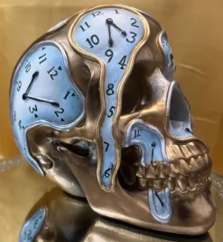 Nemesis Now Time Goes By Clock Skull