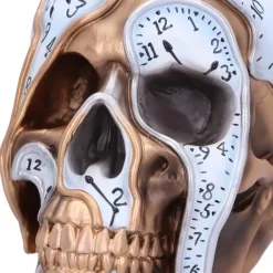 Nemesis Now Time Goes By Clock Skull
