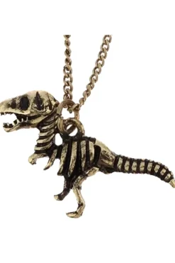 Gothic and Steampunk Jewellery T-Rex Dinosaur Skeleton Necklace