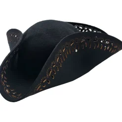Euro Accessories Tricorn Pirate Hat Black