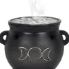 Something Different Triple Moon Cauldron Incense Cone Holder