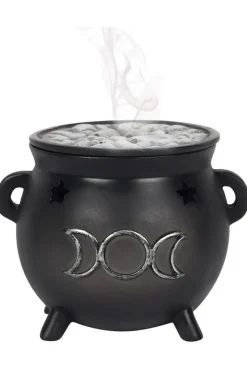 Something Different Triple Moon Cauldron Incense Cone Holder