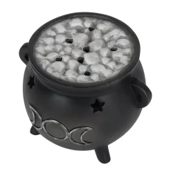 Something Different Triple Moon Cauldron Incense Cone Holder