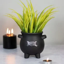 Something Different Triple Moon Cauldron Plant Pot