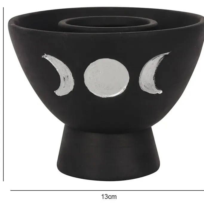 Something Different Triple Moon Incense Bowl