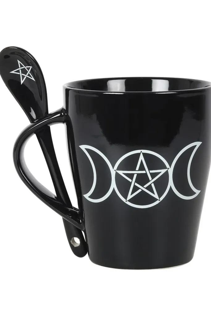 Something Different Triple Moon Mug and Spoon Set