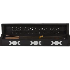 Something Different Triple Moon Wooden Sage Incense Box Set
