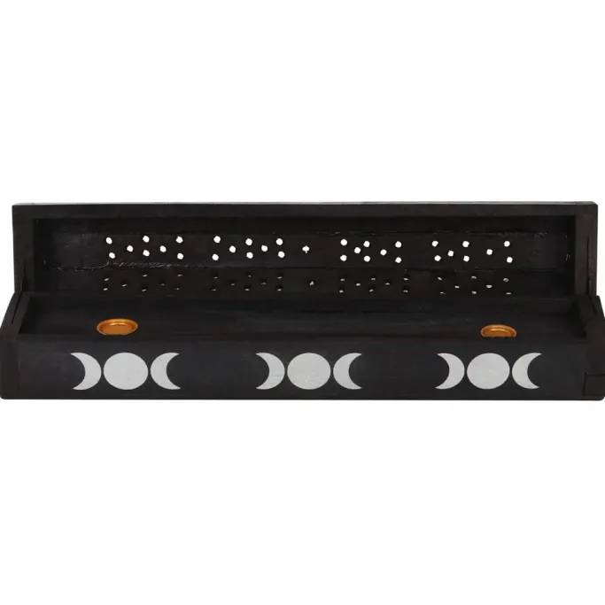 Something Different Triple Moon Wooden Sage Incense Box Set