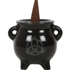 Something Different Triquetra Cauldron Ceramic Incense Holder