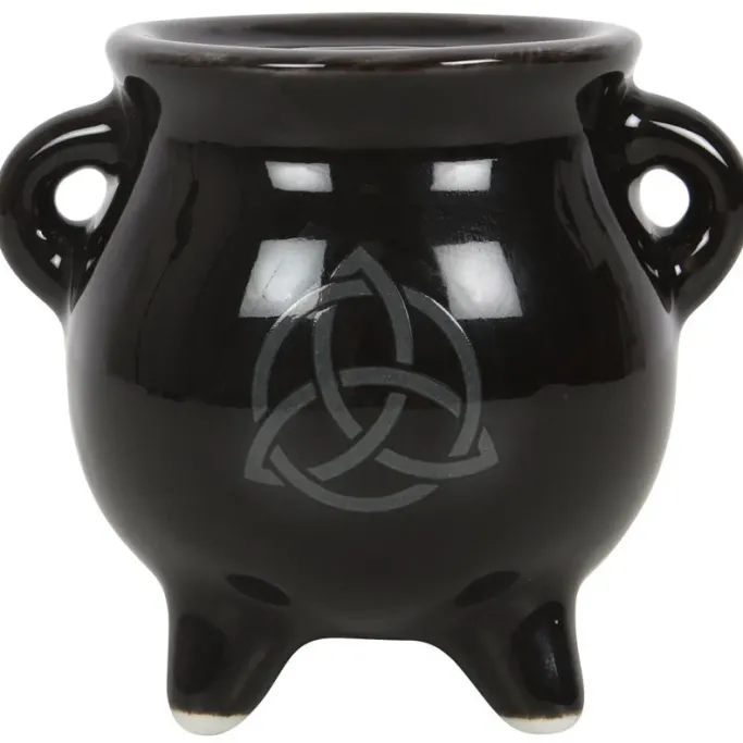 Something Different Triquetra Cauldron Ceramic Incense Holder