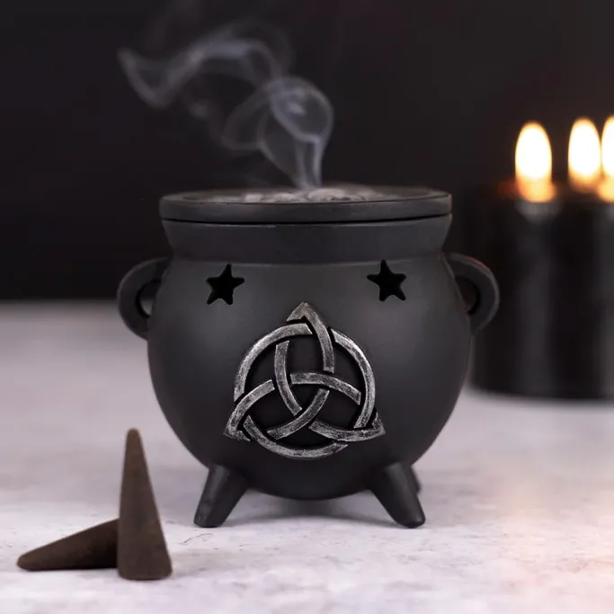 Something Different Triquetra Cauldron Incense Cone Holder