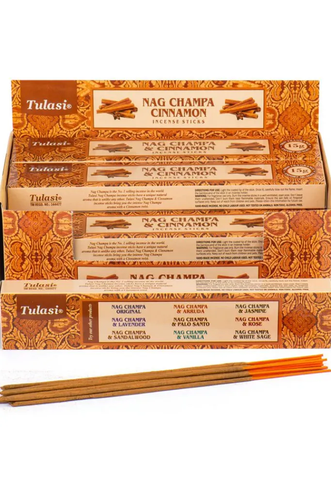 Puckator Tulasi Cinnamon Nag Champa Incense Sticks