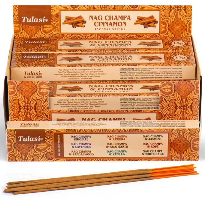 Puckator Tulasi Cinnamon Nag Champa Incense Sticks