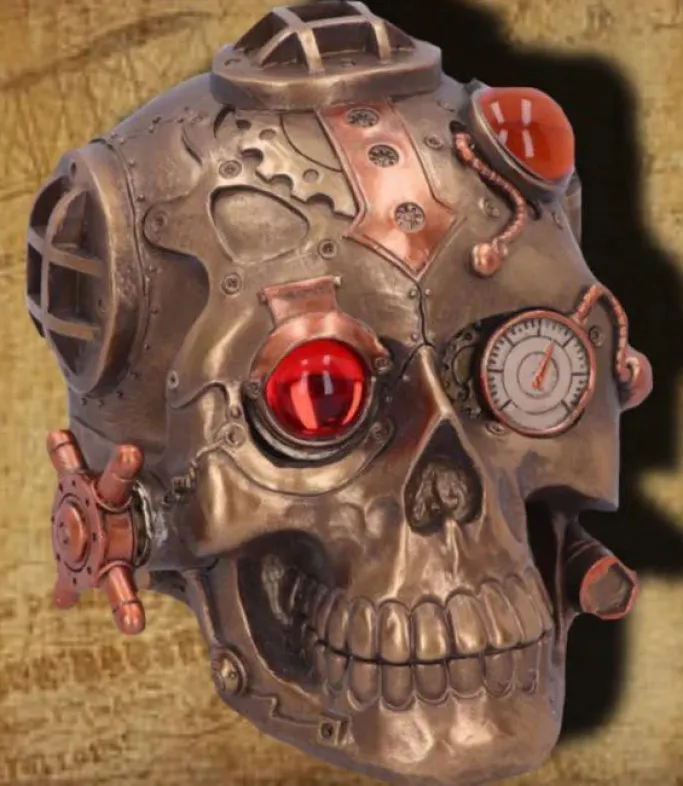Nemesis Now Under Pressure Steampunk Skull