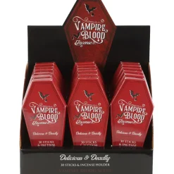 Something Different Vampire Blood Incense Sticks and Coffin Holder