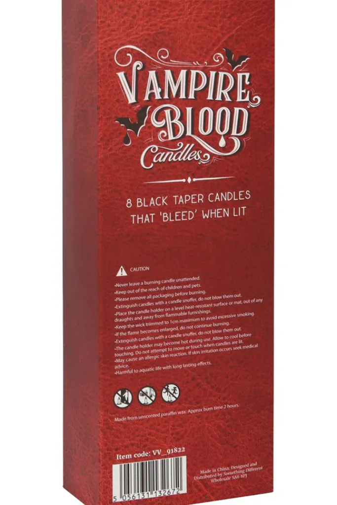 Something Different Vampire Blood Taper Candles 8