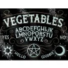 Grind Vegetables Ouija Glass Chopping Board