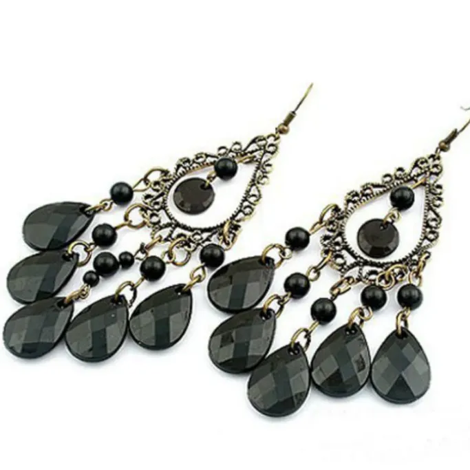 Gothic and Steampunk Jewellery Victorian Gothic Chandelier Earrings