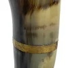 Angel Clothing Viking Drinking Horn Beaker with Metal Banding