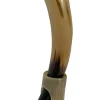 Angel Clothing Viking Drinking Horn with Horn Stand and Metal Banding