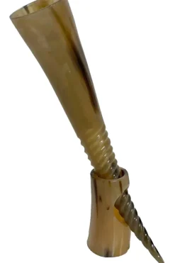 Angel Clothing Viking Drinking Ridged Horn with Stand