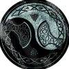 Grind Viking Yin Yang Glass Chopping Board