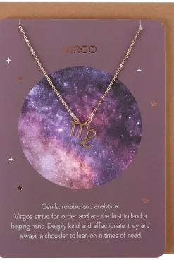 Something Different Virgo Zodiac Necklace Card
