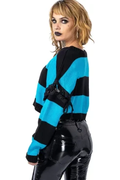 Innocent Clothing Vixxsin Hypnosis Top Black/Blue