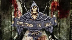 Nemesis Now Welcome To Hell Sign