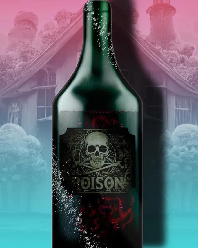 Grind What's Your Poison Glass Chopping Board