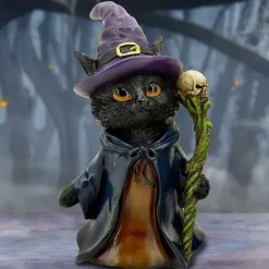 Nemesis Now Whiskered Wizard Black Cat