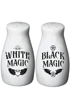 Alchemy Gothic White Magic, Black Magic Salt and Pepper Sets