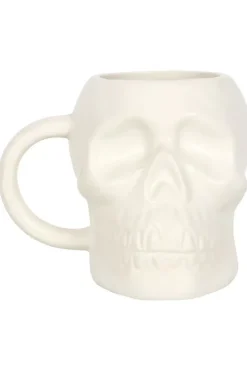 Something Different White Skull Mug