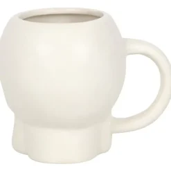Something Different White Skull Mug