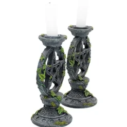 Nemesis Now Wiccan Pentagram Candlesticks