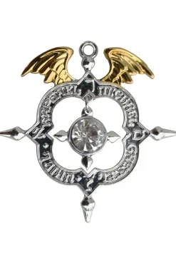 Mystic Kabbalah Winged Archangel Shield Necklace