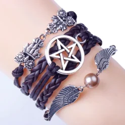 Gothic and Steampunk Jewellery Winged Magic Owl Steampunk Bracelet