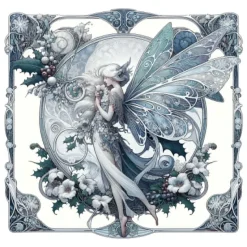 Oakhart Industries Winter Solstice Fairy Mug Art045