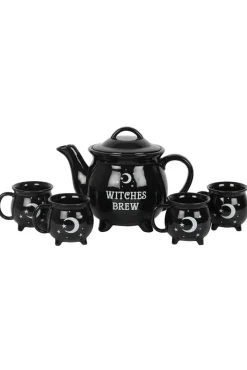 Something Different Witches Brew Ceramic Cauldron Tea Set