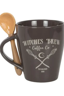 Something Different Witches Brew Coffee Co. Mug and Spoon Set