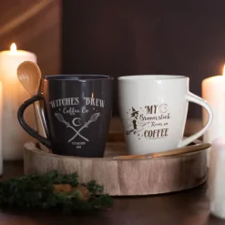 Something Different Witches Brew Coffee Co. Mug and Spoon Set