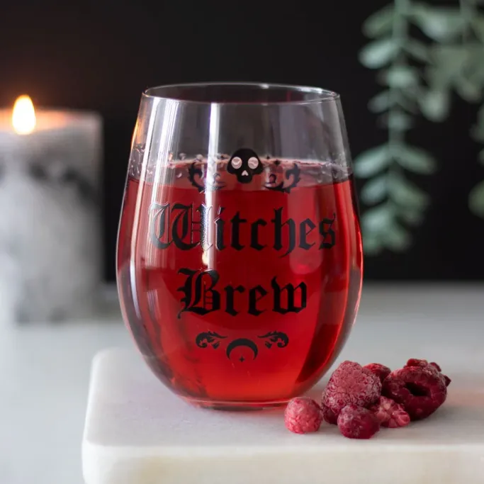 Something Different Witches Brew Stemless Wine Glass