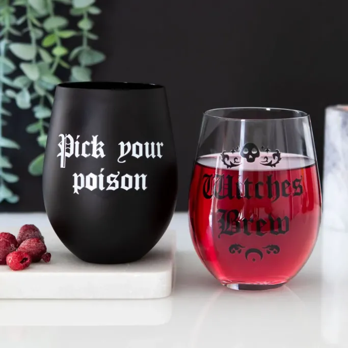 Something Different Witches Brew Stemless Wine Glass